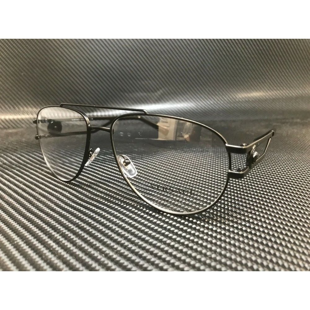 SALE! Versace Matte Black Aviator Pilot Men's Sunglasses